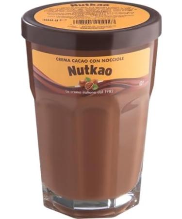 Nutkao Crema Cocoa con Nocciole Spreadable Cream with Hazelnuts Italian Cream 330 g Jar + 1 Free Felce Azzurra Talcum Powder Bag 100 g (Pack of 6) - Buy Online on GoSupps.com
