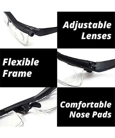 Adjustable Myopia Glasses for Reading | 6D to +3D Diopter Variable Focus | Unisex Dial Glasses for Short-Sighted & Far-Sighted Needs - Buy Online on GoSupps.com