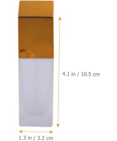Beavorty 16 pcs Square Liquid Foundation Bottle Frosted Glass Foundation Pump Bottle Vial As Shownx4pcs 10.5x3.2cmx4pcs - Buy Online on GoSupps.com