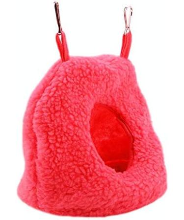 NA 1Pcs Plush Parrots Hanging Nest Bird Nest Bed Plush Bird Hut Berber Fleece Hammock Swing Bed Cave Warm Soft Plush Hammock Hanging Cage Tent for Pet Bird M - Buy Online on GoSupps.com