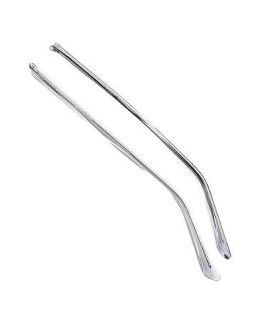 VekkEr Eyeglass Temple Replacement Transparent Gray Metal Eyeglass Temples Single Tooth Plastic Eyeglass Replacement Temple Repair Parts 1 Pair