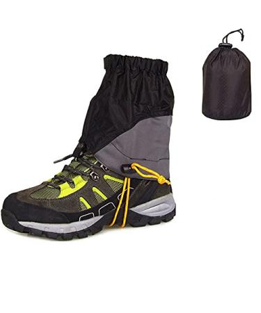 JJZS Gaiters for Hiking, Lightweight Trail Running Gaiters, Waterproof Snow Gaiters for Shoes and Boots, Adjustable Leg Gaiters Boot Gator, Low Hiking Gaiters Men Women Lower gaiters for hiking