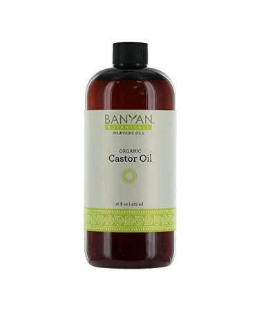 Banyan Botanicals Castor Oil  16 oz  USDA Organic 100% Pure Ayurvedic Oil for Hair  Skin  Eyelashes 16 Fl Oz (Pack of 1)