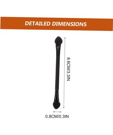 VINTORKY 25 Pcs Double Ended Eye Shadow Stick Makeup Makeup Use Lipstick Brush Black Plastic - Buy Online on GoSupps.com
