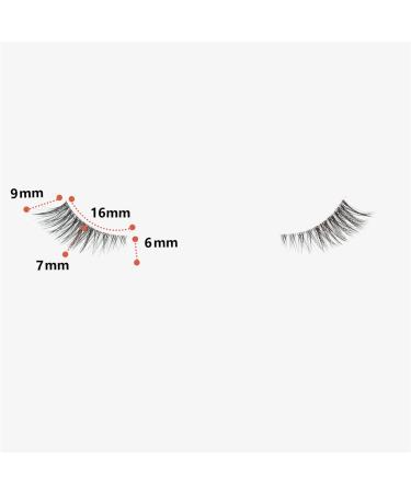 3D Wispy Half Lashes with Clear Band - Natural Short Cat Eye Fake Eyelashes by Ezreiily 204 - Buy Online on GoSupps.com