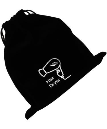 Healeved 5pcs Flannel Hair Dryer Bag Cosmetic Bag Hairdryer Bag Drawstring Purse Hair Dryer Drawstring Bag 26.00X23.00X0.50CMx5pcs Blackx5pcs - Buy Online on GoSupps.com