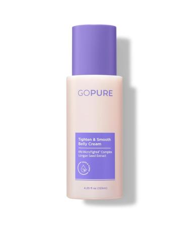 goPure Firming Belly Cream - Body Firming Moisturizer for Visible Cellulite & Stretch Mark Reduction 4.25oz 4.25 fluid ounces