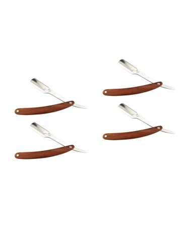 Fomiyes 4 pieces of razor made of metal head razor for men razor khimar hijab on shave while razor razor blade hand razor safe razor vintage