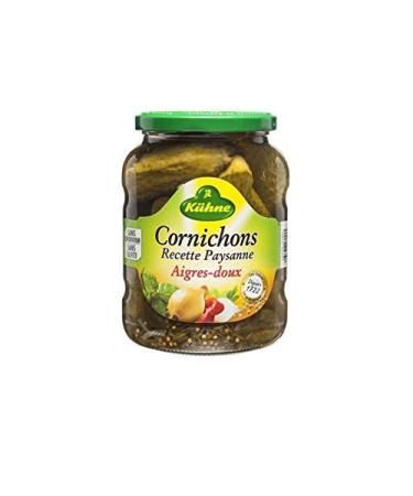 KUHNE Peasant Sweet and Sour Pickles 360 g Pack of 4