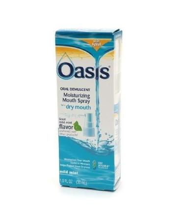 Oasis Moisturizing Mouth Spray for a Dry Mouth Mild Mint Flavor 1 FL OZ - 3 Pack