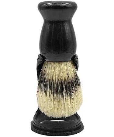ZAYRAY Soft Pig Bristle Brush & Mustache Comb Kit - Premium Barber Shaving Tool Set with Stand for Men - Buy Online on GoSupps.com