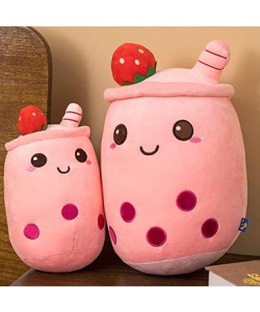 Domeilleur BoBa Plushie 24cm Red Soft Pillow Stuffed Toy | Bubble Tea Cup Shaped Hugging Cushion | Gift for Girlfriend | Skin-friendly Comfortable Cuddle Toy - Buy Online on GoSupps.com