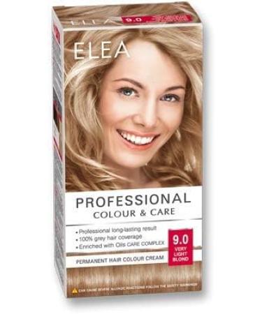  ELEA ELEA Professional Hair Colour Cream 9.0 Very Light Blue with Oil Care Complex - Buy Online on GoSupps.com