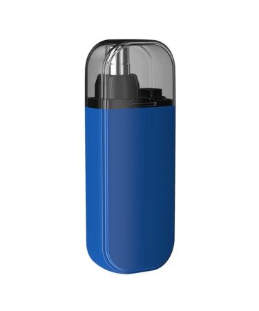 Nose Hair Trimmer 2 in 1 Nasal Hair Cutter Electric Portable Nose Trimmer Rechargeable with Dust Protection Cap Blue