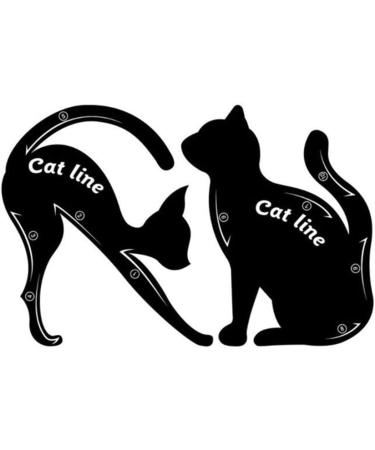 Cat Eyeliner Guides Easy Quick Makeup Tool Eye Liner Stencils Templates Black Stylish Clever - Buy Online on GoSupps.com