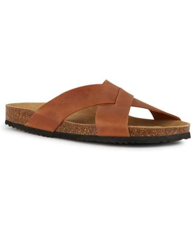 Geox Men's U Ghita D Slide Sandal 43 EU - Light Brown | Comfortable Fashion Footwear for Every Occasion - Buy Online on GoSupps.com