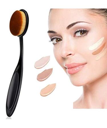 DNHCLL 2 PCS Oval Loose Powder Toothbrush Makeup Brushes | For Blending Liquid, Cream & Powder Cosmetics - Buy Online on GoSupps.com