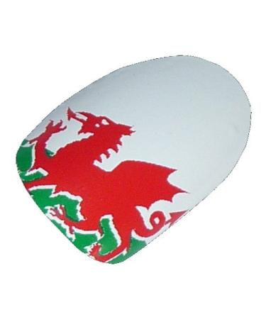 Chix Nails Nail Wraps Welsh Flag Wales Green White The Red Dragon Fingers Toes Vinyl Foils