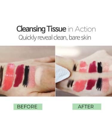 Epielle Makeup Remover Cleansing Tissues | Alcohol-Free | Cica | Removes Makeup & Mascara | 30 Count x 6 Value Pack - Buy Online on GoSupps.com