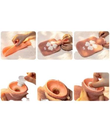 Small Pink Hot Water Bottle for Adults, Seniors & Children - Hot Water Bag for Hot Compress - Buy Online on GoSupps.com