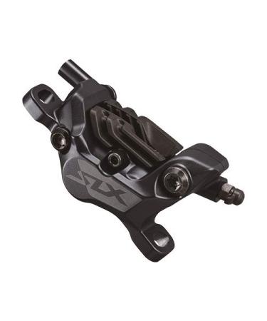 Shimano SLX BR-M7120 4-Piston Post-Mount Disc Brake Caliper, Metal Pads with Fins, Black
