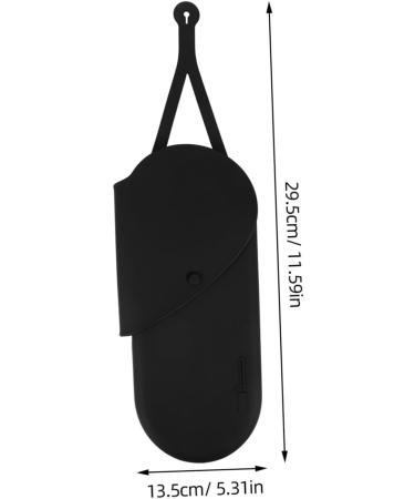 PLAFOPE Curling Iron Storage Bag Reusable Curling Iron Bag Curling Iron Carrier Storage Bag for Travel Curling Iron Storage Organizer Silicone Curling Iron Bag Portable Curling Iron Bag 29.50X13.50X2.00CM Black - Buy Online on GoSupps.com