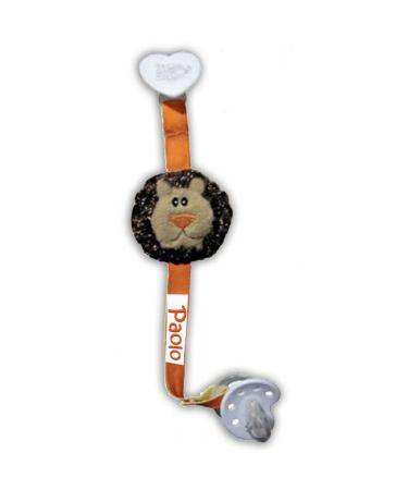 Zigozago Handmade Pacifier Clip - Adorable Little Lion Design | International Shipping Available - Buy Online on GoSupps.com