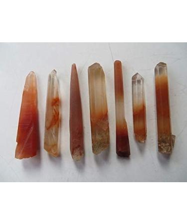 7PCS Natural Red Tall and Slender Quartz Crystal Specimens 38g JZIGTDEM - Buy Online on GoSupps.com
