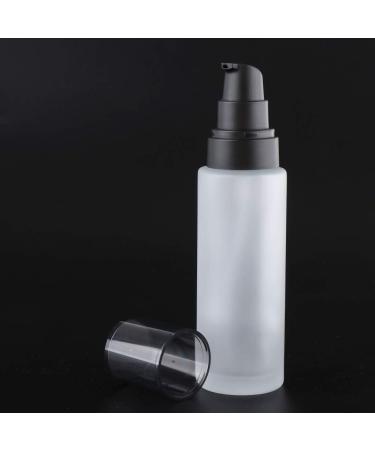 100ml Empty Refillable Glass Pump Dispenser - Cream & Makeup Spray Bottle with Plastic Pump & Lid for International Shipping - Buy Online on GoSupps.com