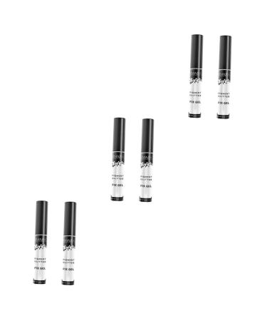 DOITOOL Glitter Lip Glue 6 Pcs Eye Primer Eyeshadow Eye Glitter Glue Eye Shadow Gel Makeup Backing Gel Glitter Powder Lasting Assorted Colorx3pcs 9x1.5x1.5cmx3pcs