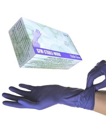 Buy SFM Stable Work Nitril Gloves | Powder-Free Nitrile Examination Gloves XS-XL | 1000 Pack - SuperSoft PurPur Blue - Buy Online on GoSupps.com