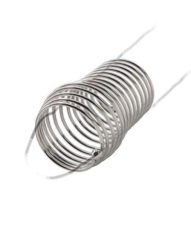 Stainless Steel Telescopic Rotating Spring Ring Men's Workout Fitness Equipment to Help You Delay Exercise (M) -621