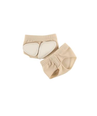 1 Pair Forefoot Pads Ballet Toe Protector Dance Socks Foot Protector Beige S