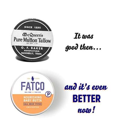 Fatco Unscented Baby Butta - Nourishing 4 fl oz (118 ml) | Natural Baby Skin Care - Buy Online on GoSupps.com