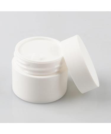 TIANZD 48 Pieces 15ml Matte White Empty Plastic Cosmetic Jars with Screw Lid Inner Liner 15g Small Containers for Homemade Cream Gel Lip Balm Salve Storage Pot with 6x Spatula White 15ml - Buy Online on GoSupps.com