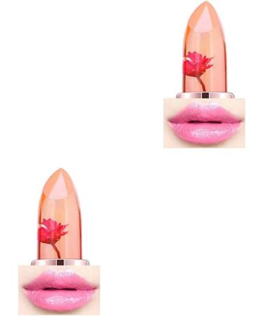 FRCOLOR 2Pcs Lip Gloss Lipstick Jelly Lipstick Lip Balm Mediumx2pcs as shown x 2pcs - Buy Online on GoSupps.com