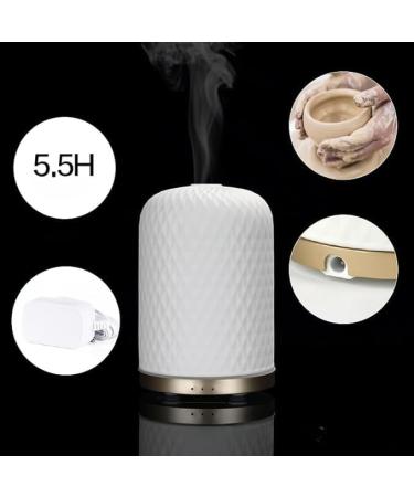 Luxelinc Ceramic Diffuser for Essential Oils - Perfect for Large Rooms USB Cable Warm Ambient Light Ideal Aromatherapy Home Decor & Gifts - Buy Online on GoSupps.com