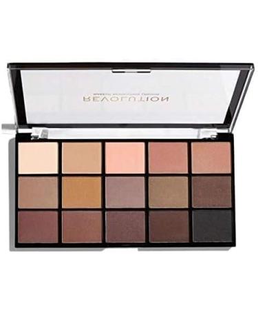 Makeup Revolution Reloaded Eyeshadow Palette Matte Eye Colours 15 Shades Basic Mattes 16.5g Basic Mattes 1 count (Pack of 1) - Buy Online on GoSupps.com