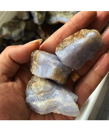 Home Decoration Natural Blue Chalcedony Agate Stone Minerals Jewelry Processing Home Decor Crystals Wiccan Stones Stones PEIQIYIN Stone Mineral Specimen (Size : 20-40g) - Buy Online on GoSupps.com