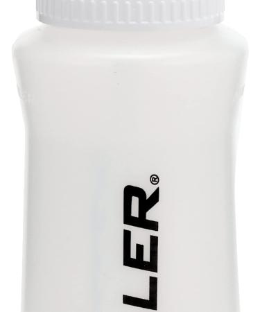 White Quart Water Bottle with Black Logo and Straw Cap - 1 Piece - Buy Online on GoSupps.com