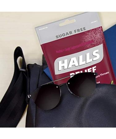 Halls Mentho-Lyptus Sugar-Free Black Cherry Drops 25ct - Pack of 3 - Buy Online on GoSupps.com