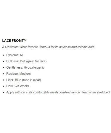 Walker Lace Front Bandage - Double Sided Self Adhesive Tape for Wigs & Toupees (2.5cm x 36m) - Clear | International Shipping - Buy Online on GoSupps.com