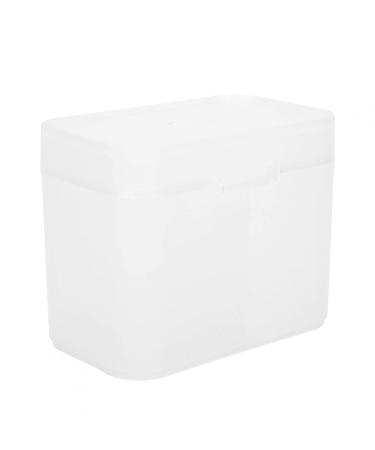 Grids Double Grid Nail Storage Box Portable Pink Nail Accessories for Home(Transparent)