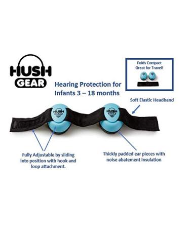 Mommy's Helper Hush Gear Blue Noise Cancelling Headphones | Infant Ear Protection - Buy Online on GoSupps.com