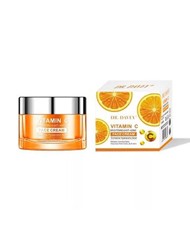 Deep Moisturising Vitamin C & E Day and Night Face Cream with Hyaluronic Acid Improves Fine Line and Wrinkles Brighten Skin