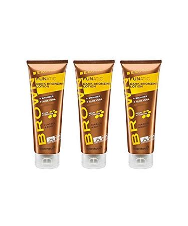 3x TannyMaxx - Exotic Funatic Dark Bronzing Lotion 125ml