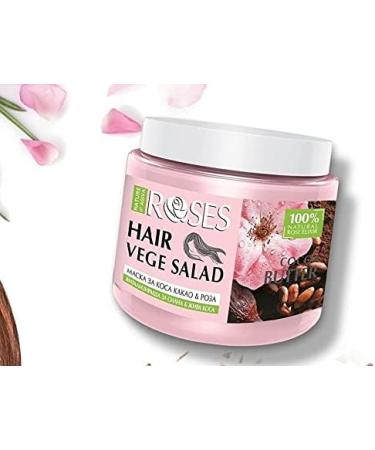 Natural revitalizing mask with rose extract and cocoa butter 500ml - Buy Online on GoSupps.com