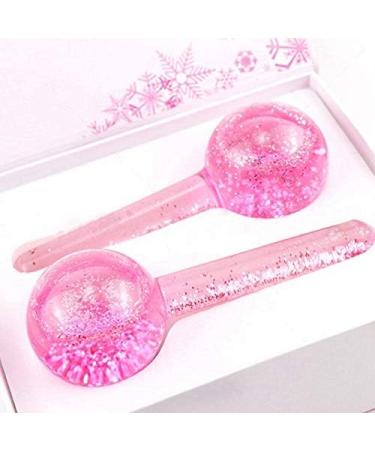 Waiecnksa 2Pcs Beauty Ice Massage Care - Crystal Glass Massage Balls & Wave Sticks | Purple - Perfect for Glowing Skin - Buy Online on GoSupps.com