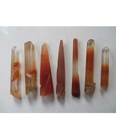 7PCS Natural Red Tall and Slender Quartz Crystal Specimens 38g JZIGTDEM - Buy Online on GoSupps.com