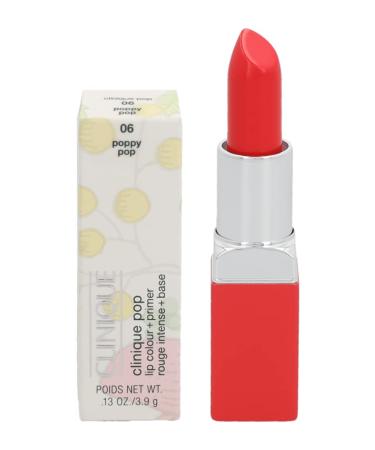 Clinique Pop Lip Color + Primer  No. 06 Poppy  0.13 Oz